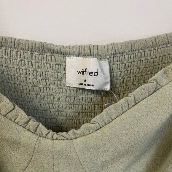 NWT Wilfred Sage Green Fable Sweetheart Bustier Mini Dress | Size 8 - Picture 4 of 7